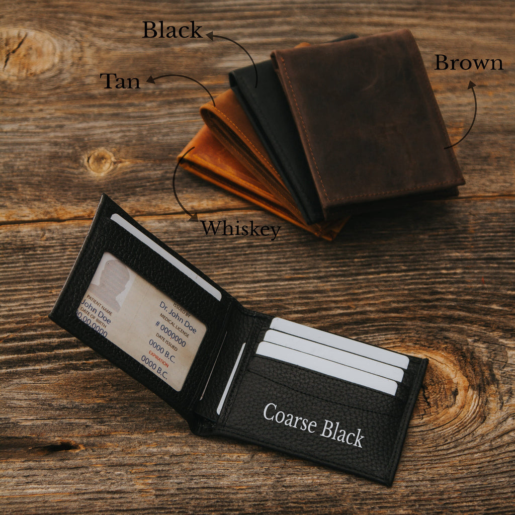 Black leather wallet 