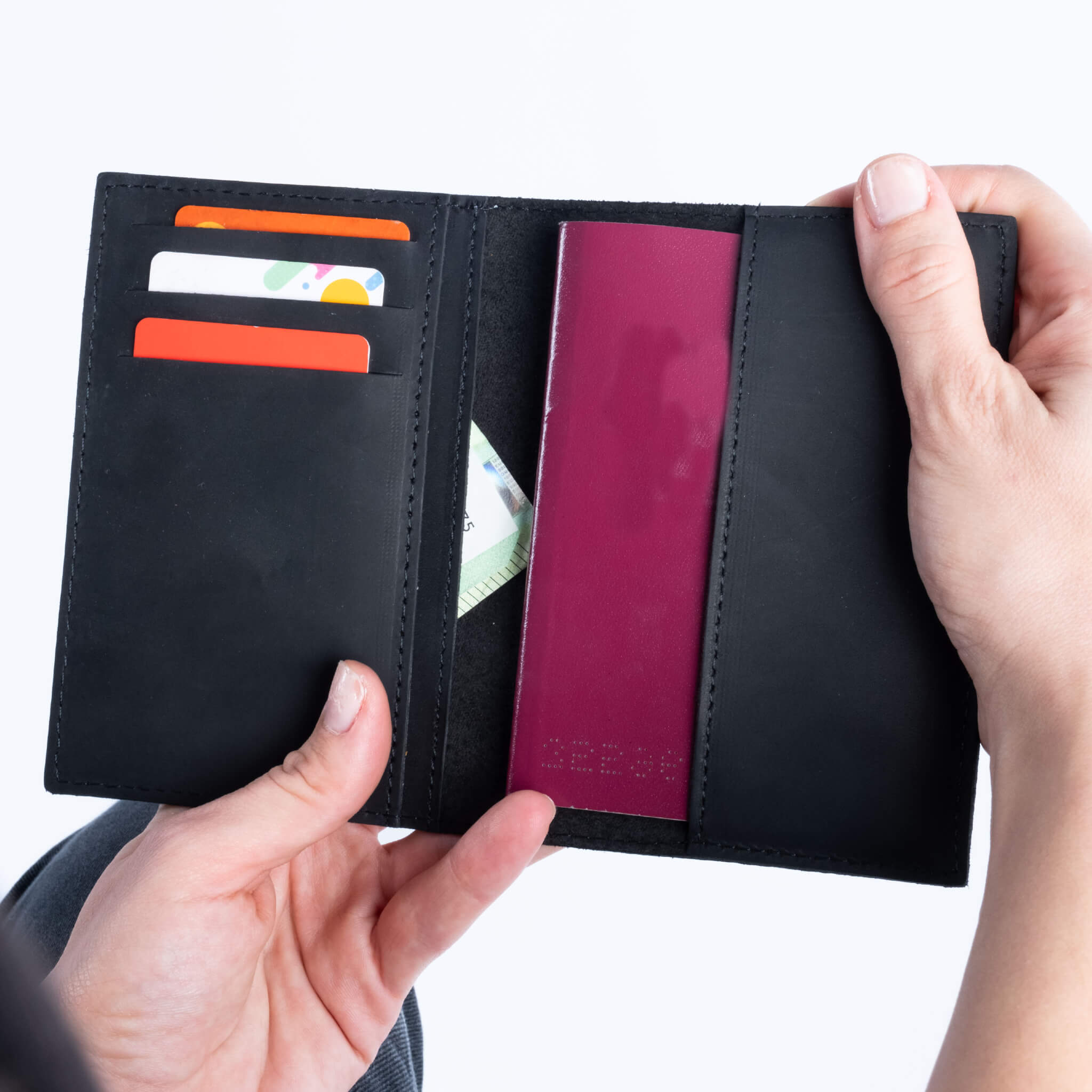 Leather passport cover 
