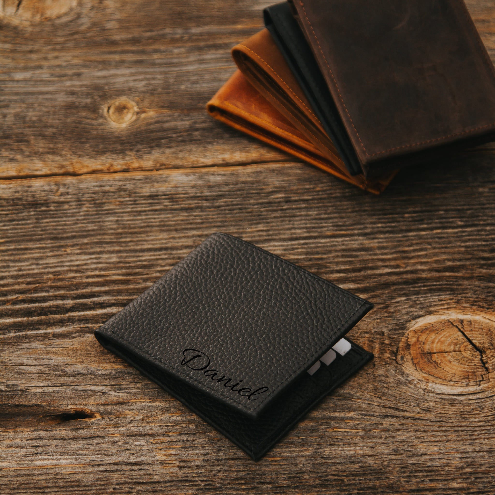 Black leather wallet 