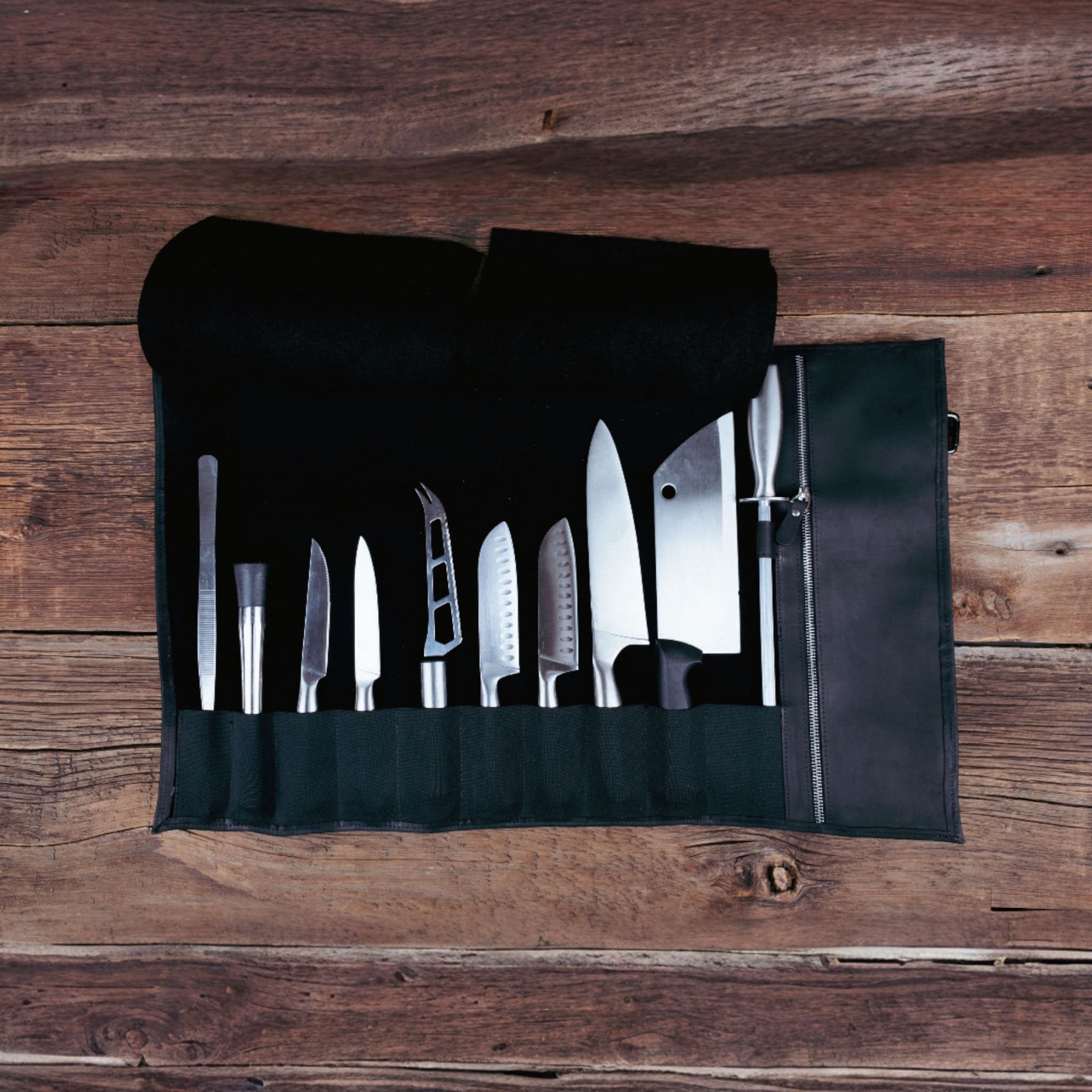 Leather Chef Knife Roll