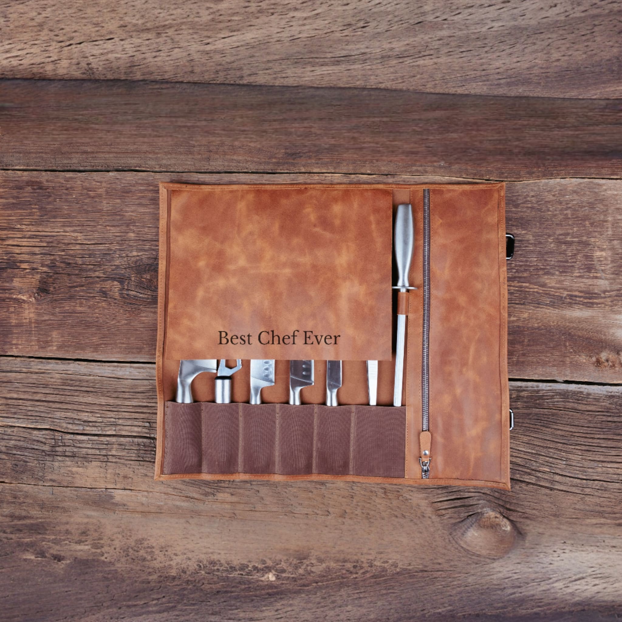 Leather Chef Knife Roll