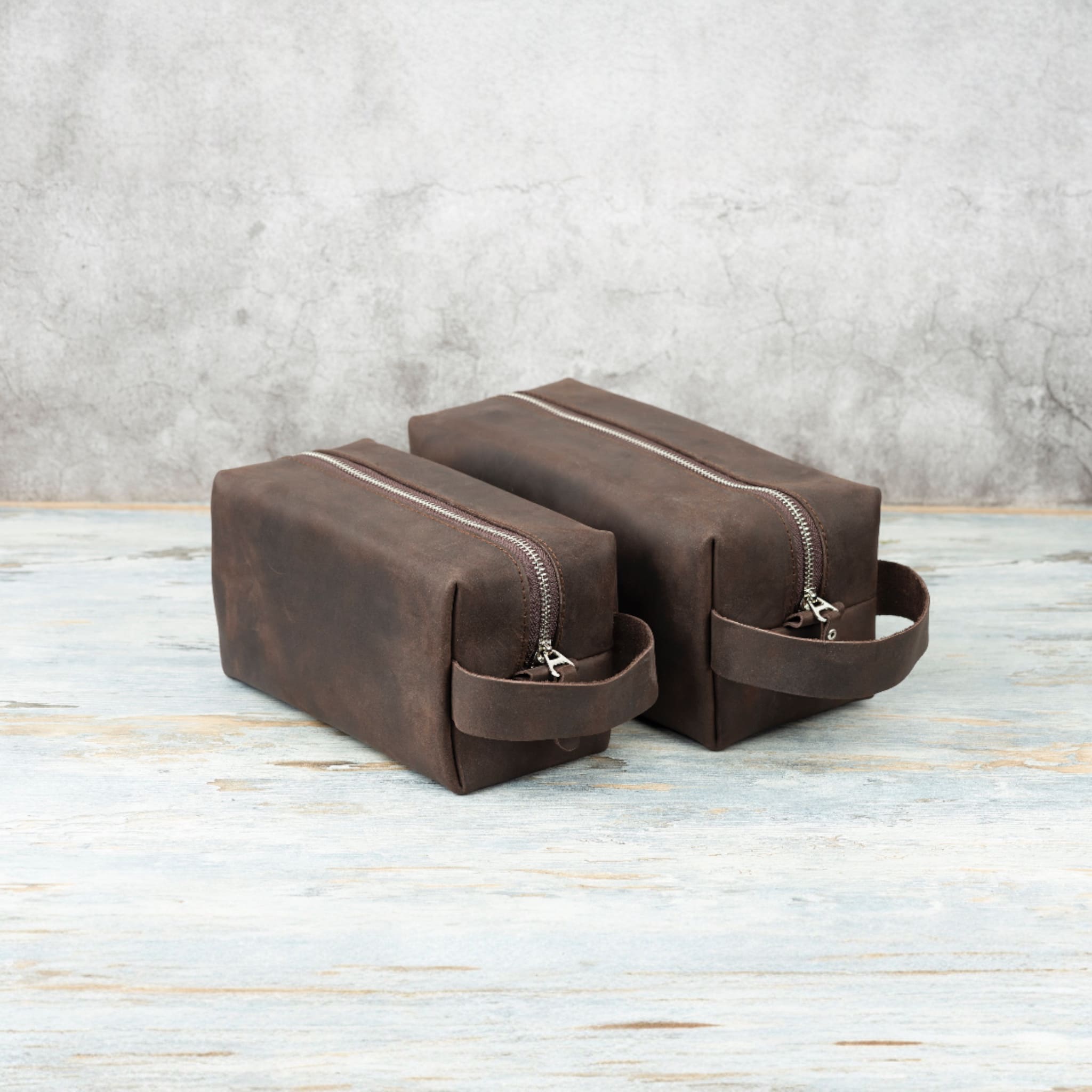 Brown leather Toiletry Bag
