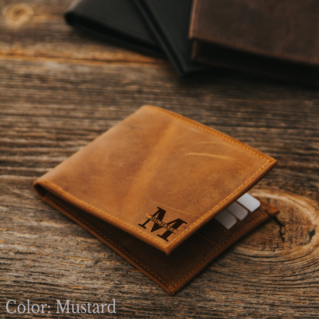 Light brown leather wallet