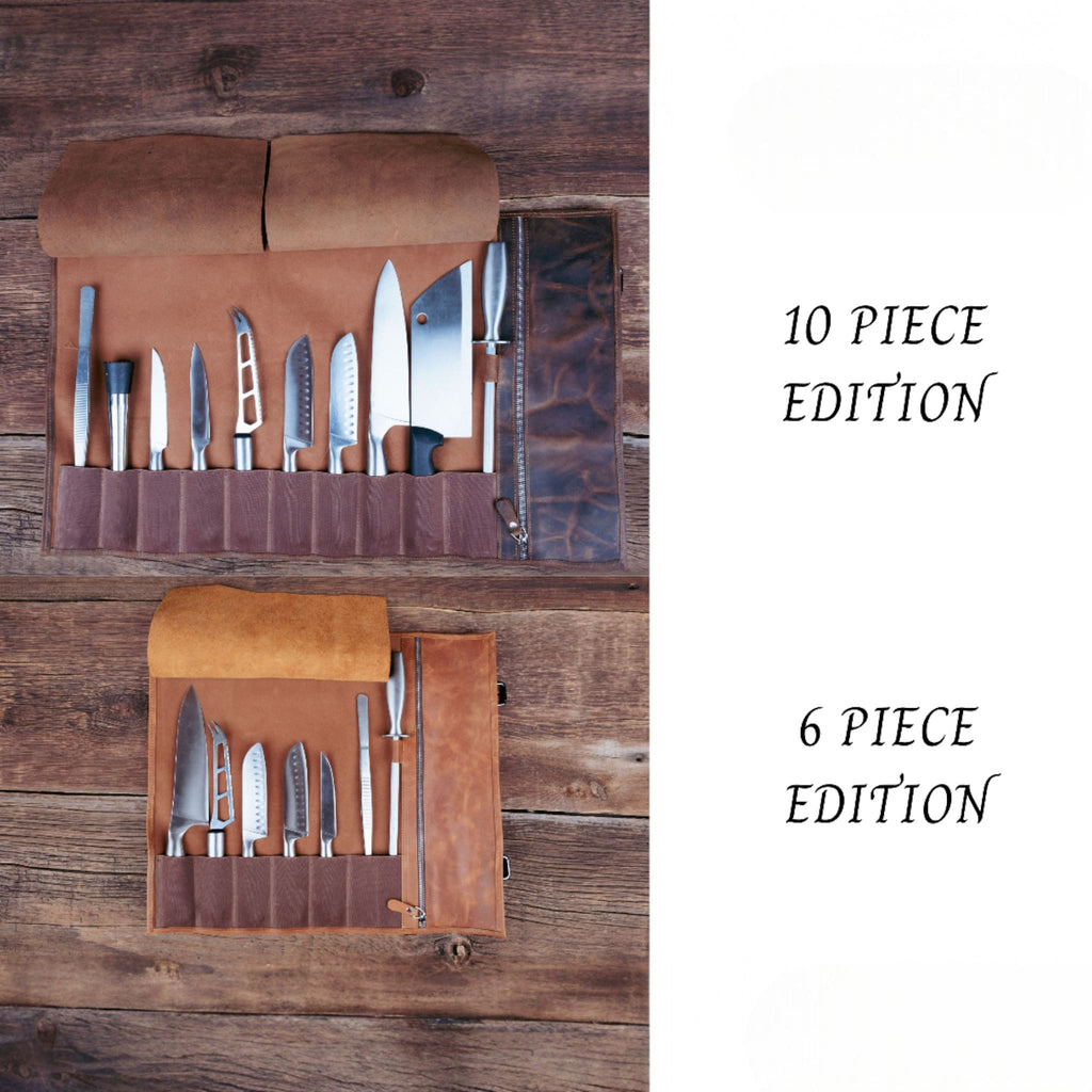 10 and 6 piece knife rolls