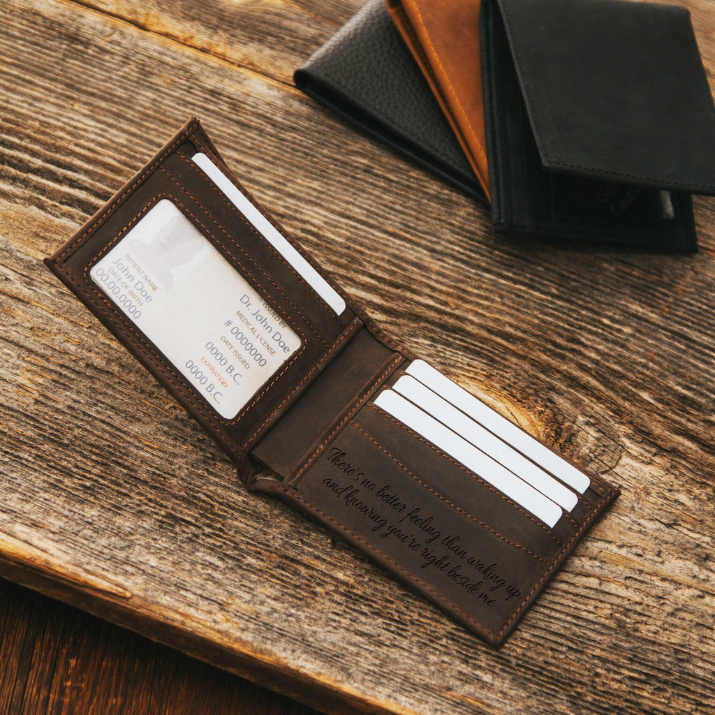 Brown leather wallet