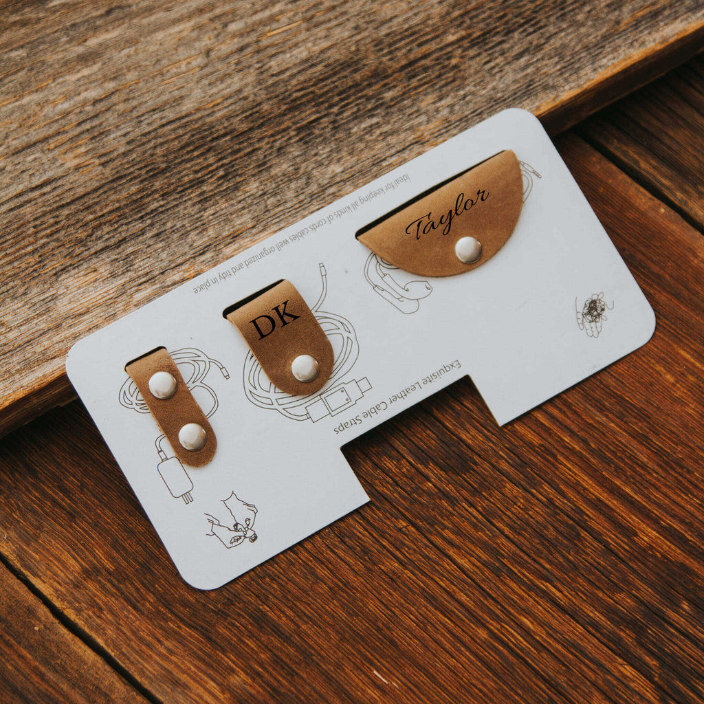 Light brown cable organizer