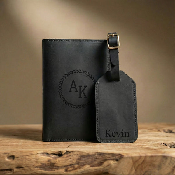 Personalized Leather Passport Holder | Passport Cover