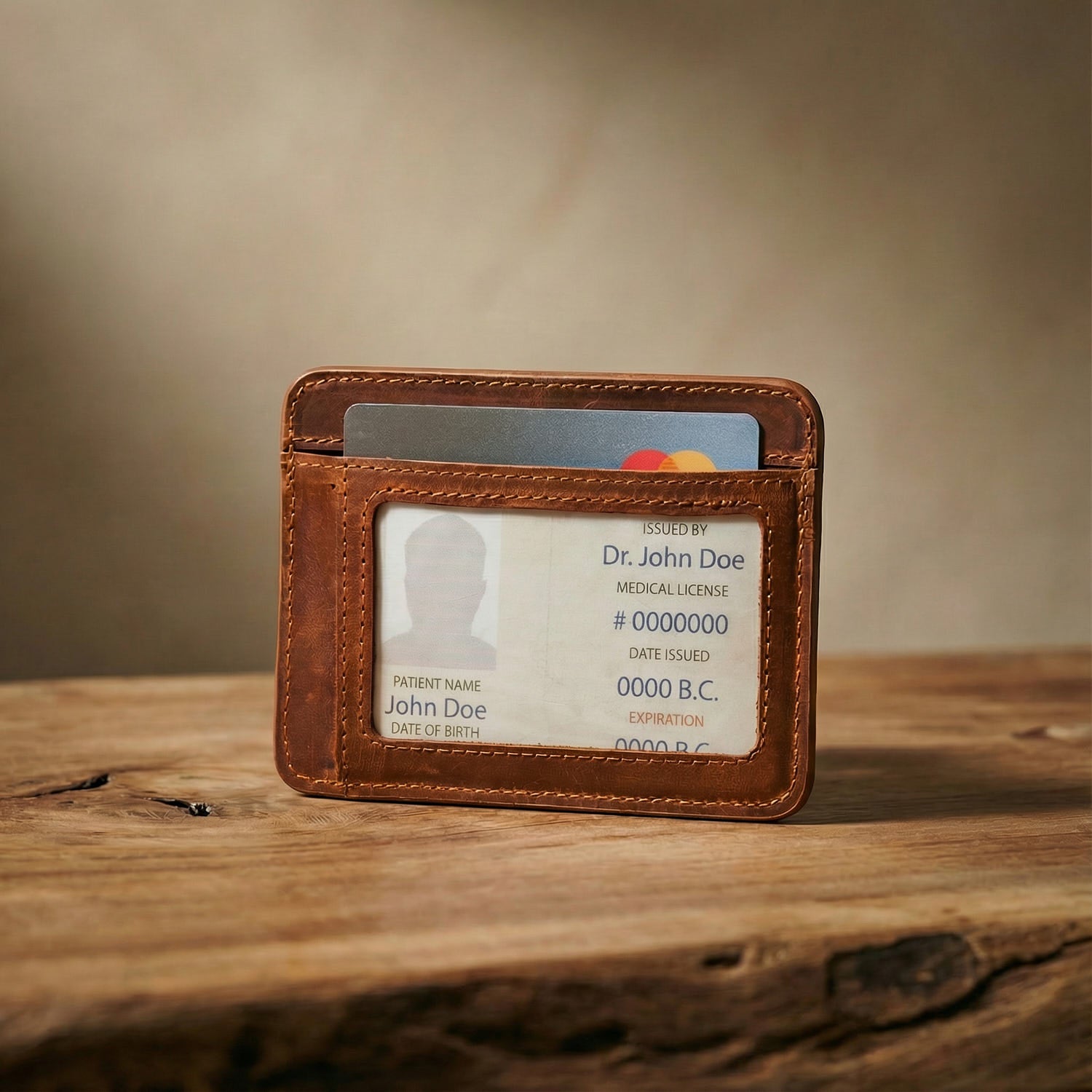 Personalized Leather Slim Wallet | Minimalist Wallet