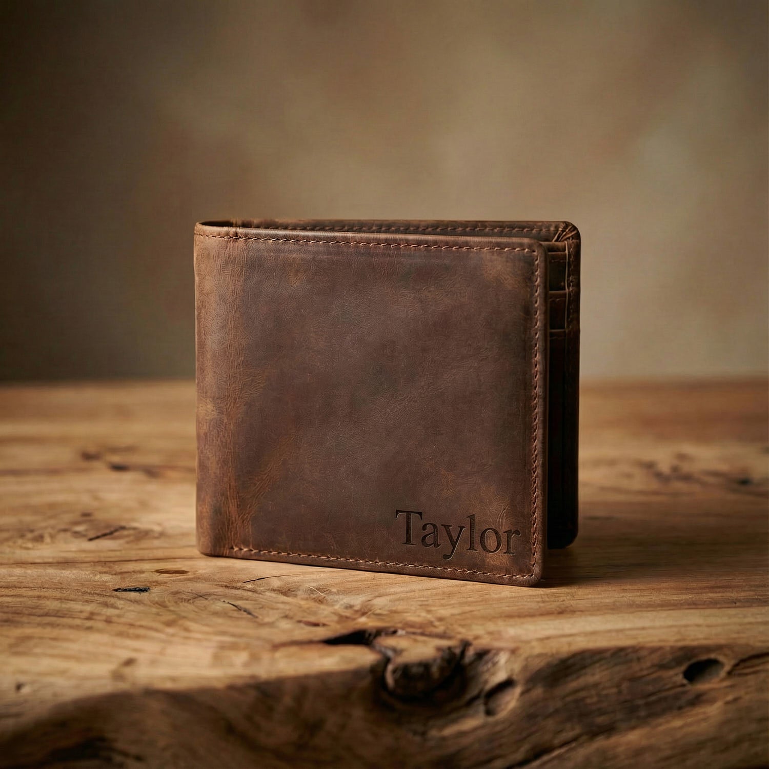 Personalized Leather Wallet