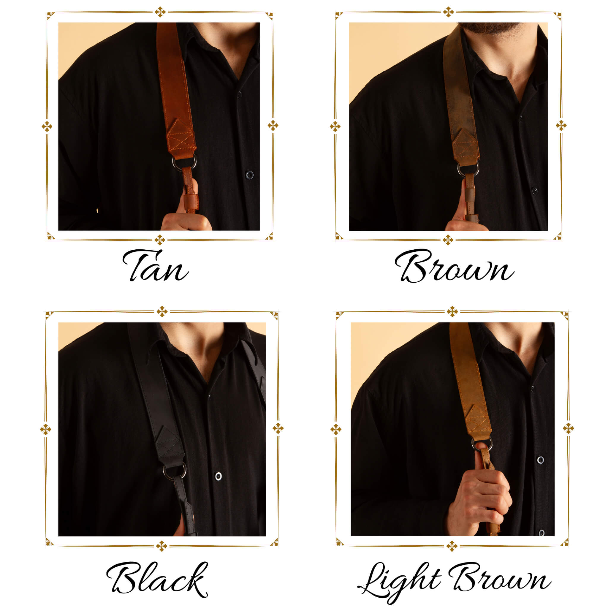 Leather camera straps