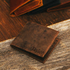 Brown leather wallet 