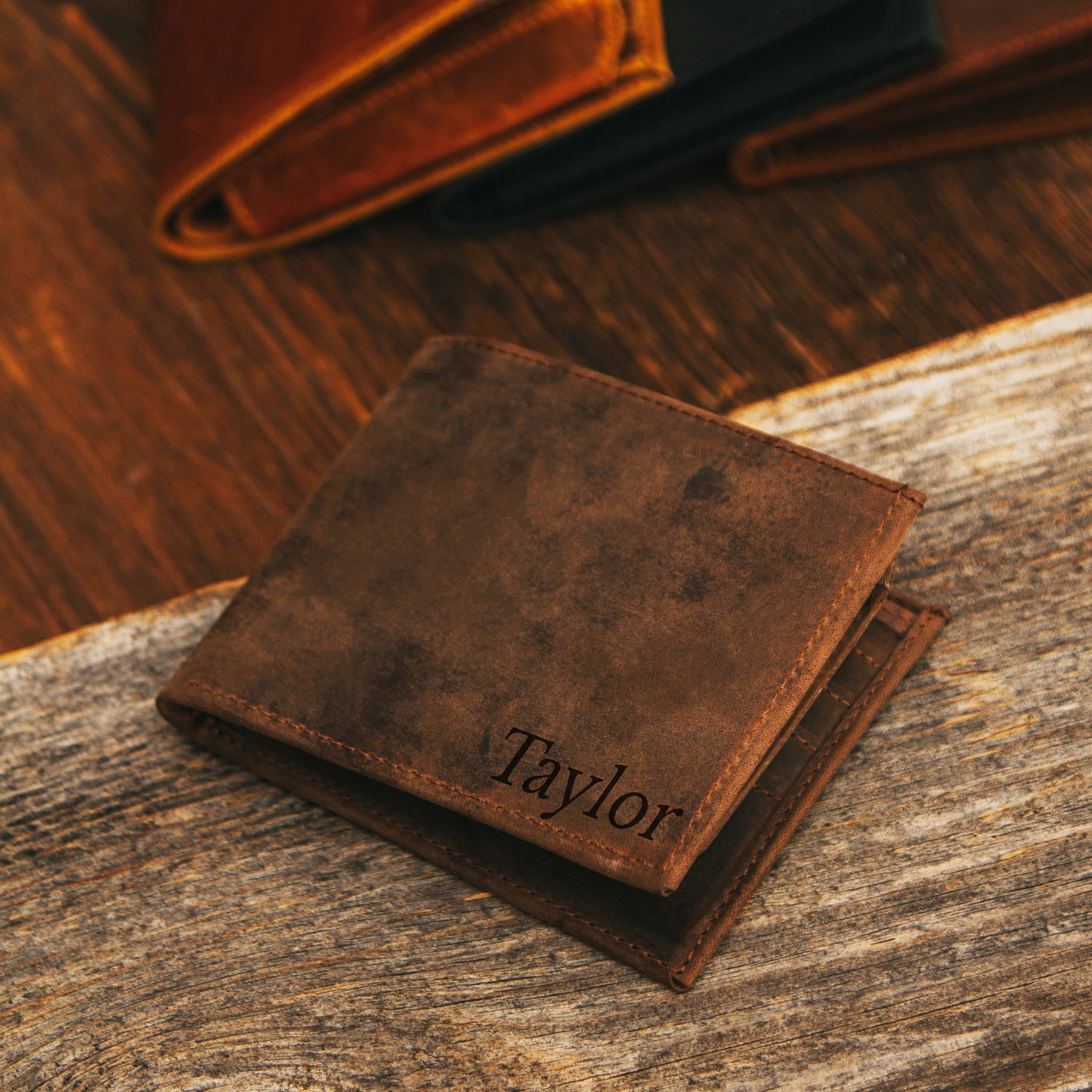 Brown leather wallet 