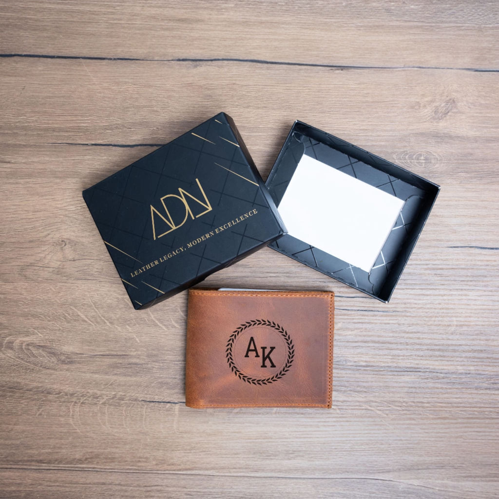 Brown leather wallet