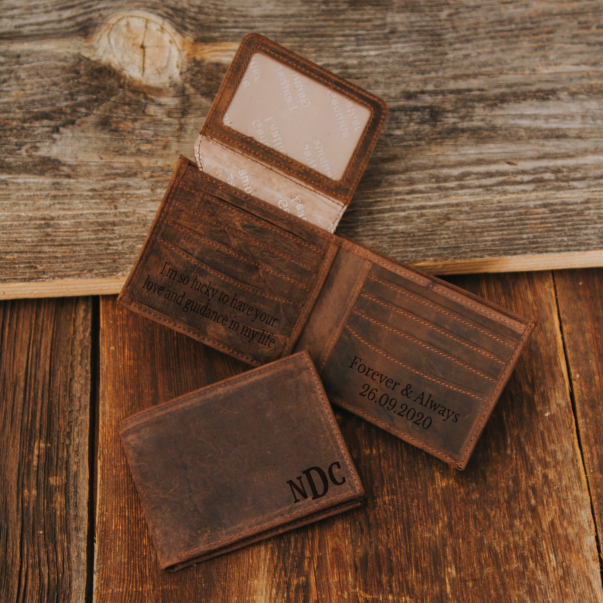 Brown leather wallet 