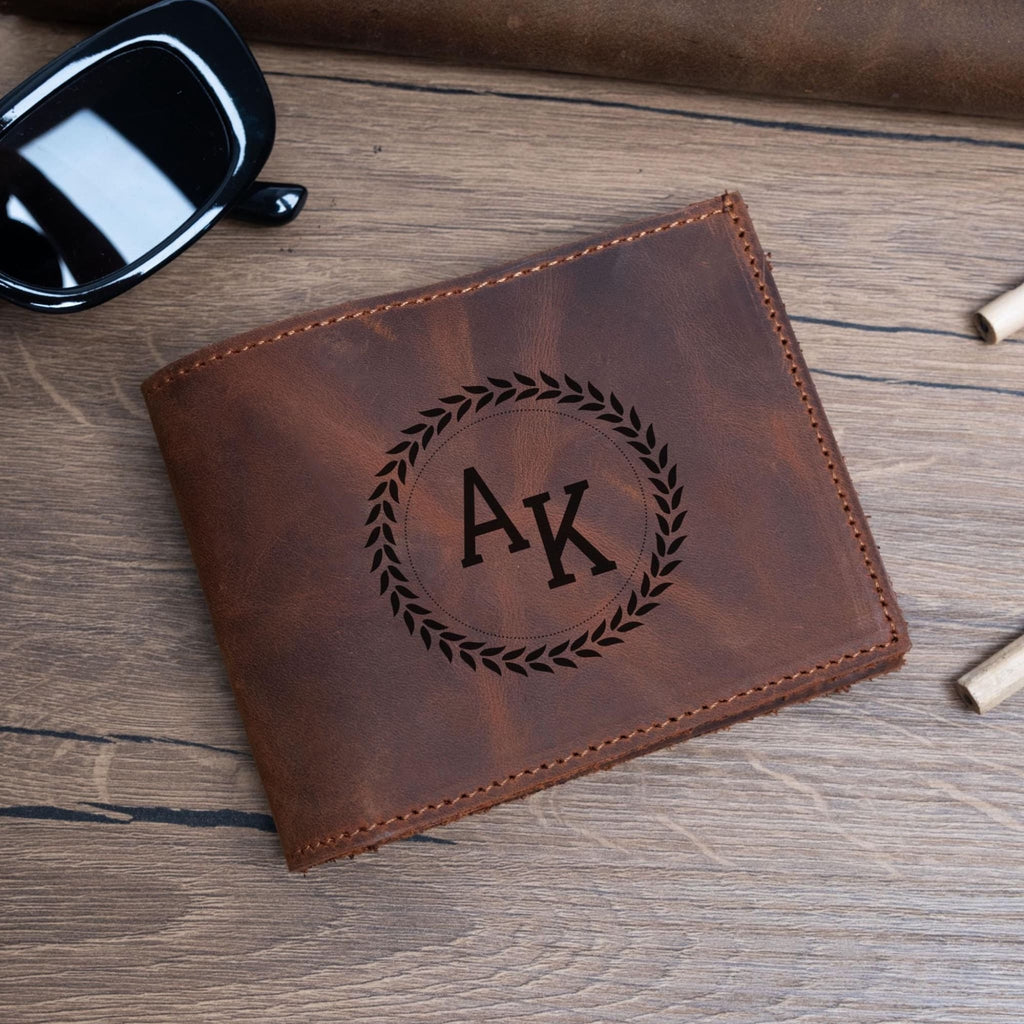 Brown leather wallet