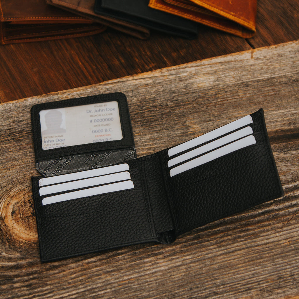 Black leather wallet 