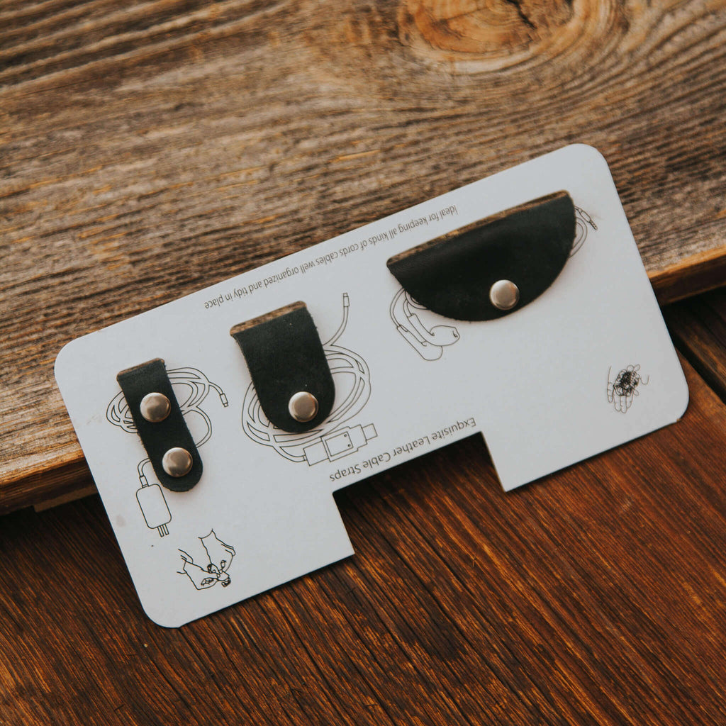 Black cable organizer