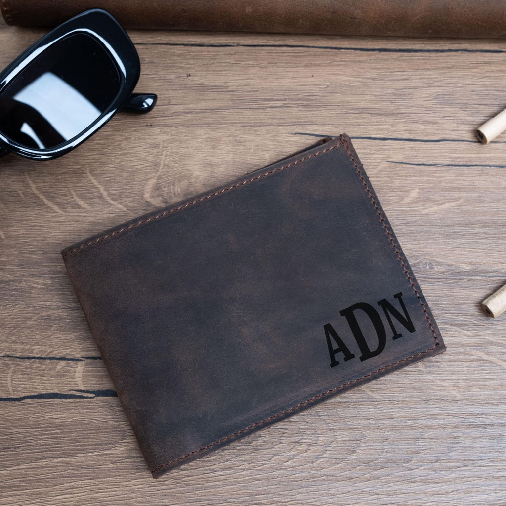 Brown leather wallet