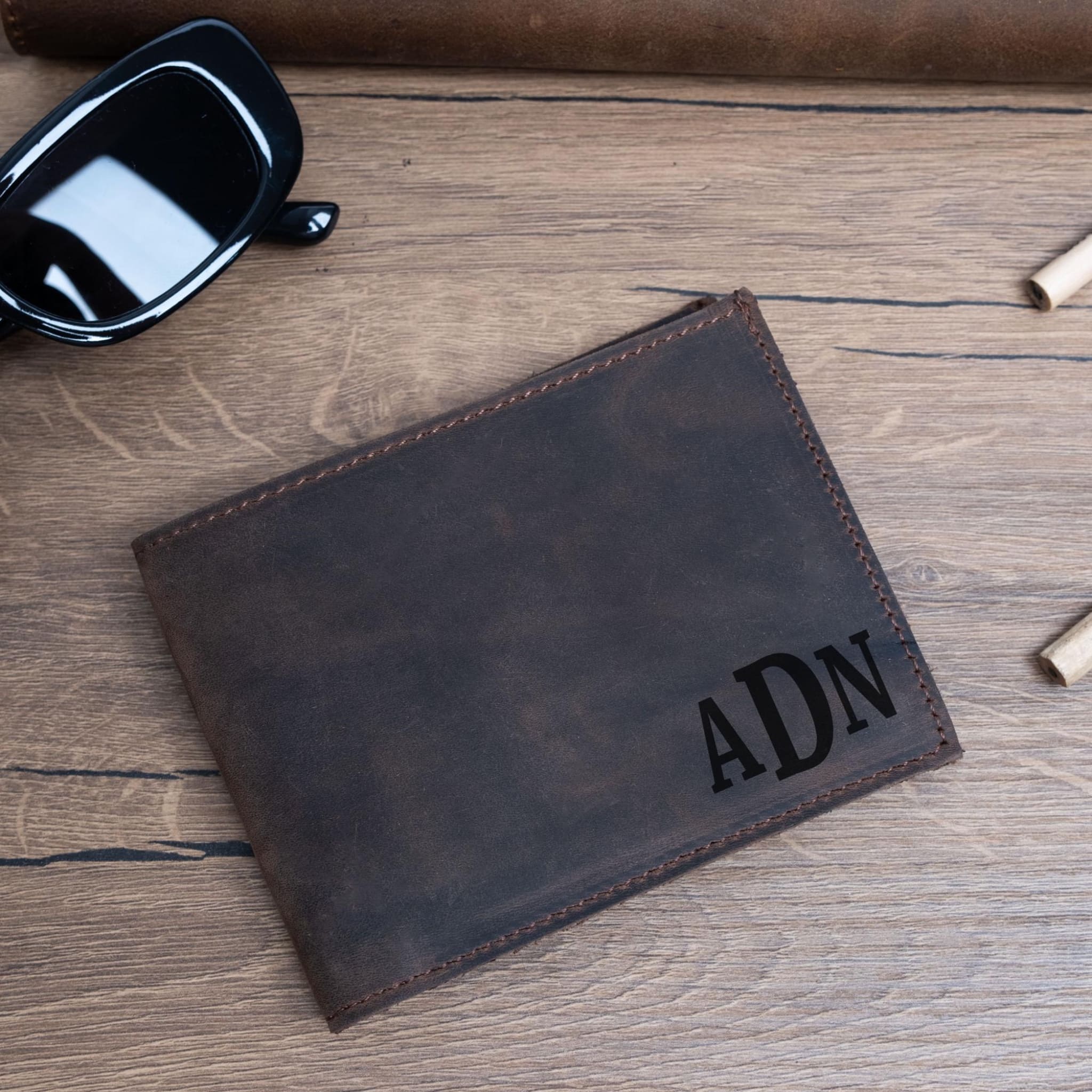 Brown leather wallet