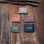 Set of leather wallets