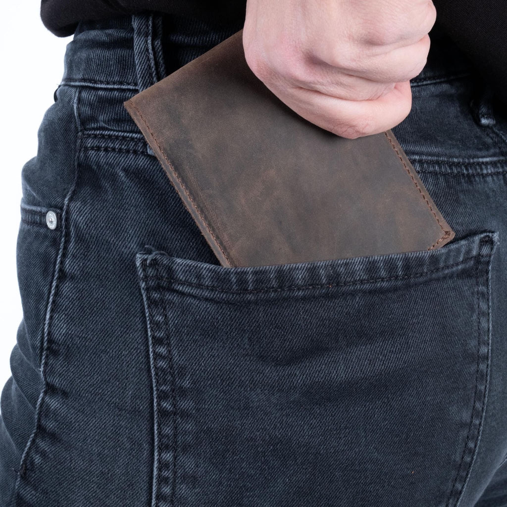 Brown leather wallet