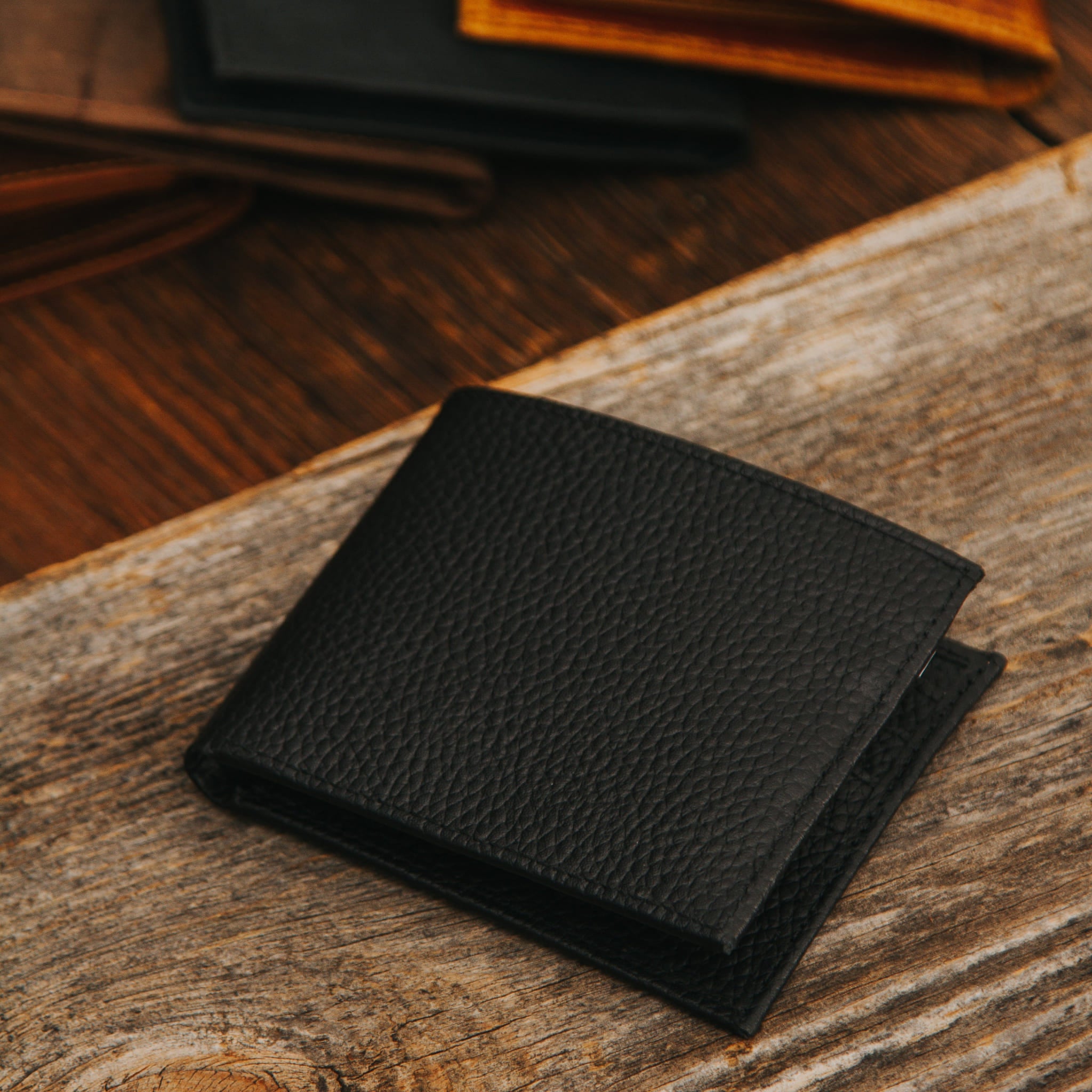 Black leather wallet 