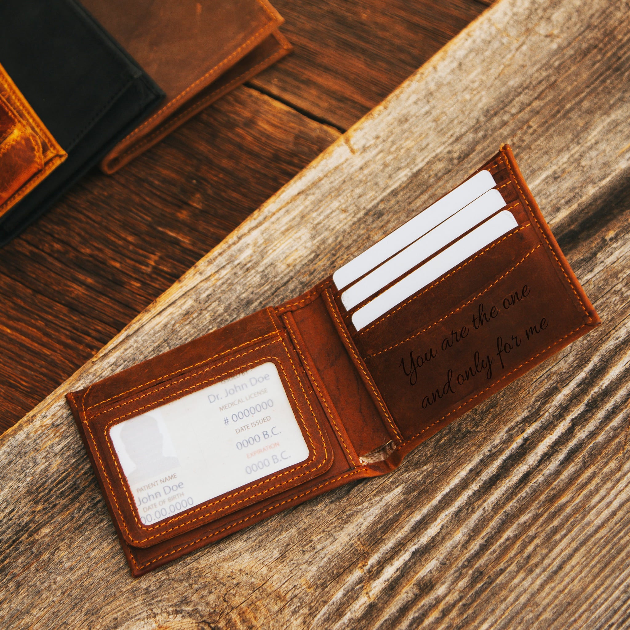 Brown leather wallet 