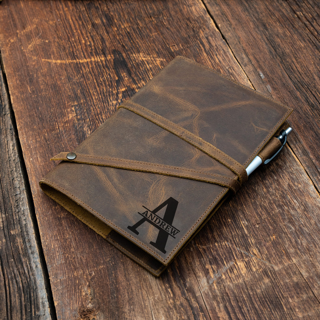 Brown leather notebook  