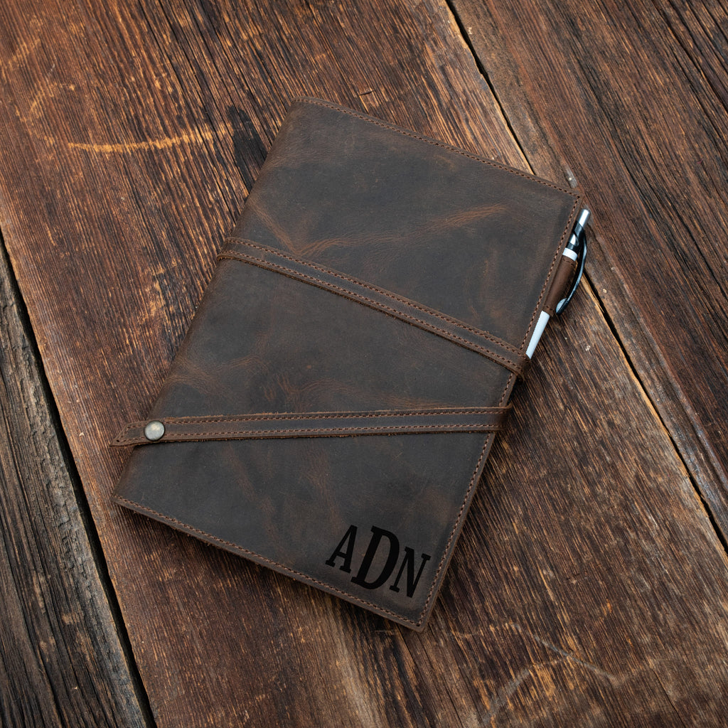 Brown leather notebook  
